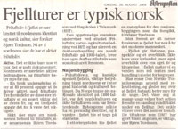 Artikkel fra AFTENPOSTEN 26.8.2004
